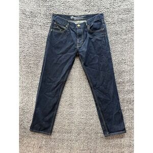 Lrg Care Collection True Straight Fit Denim Jeans Dark‎ Wash Blue Mens Size 36